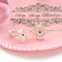 Br-59 Brincos Leme em Prata e Zirconias